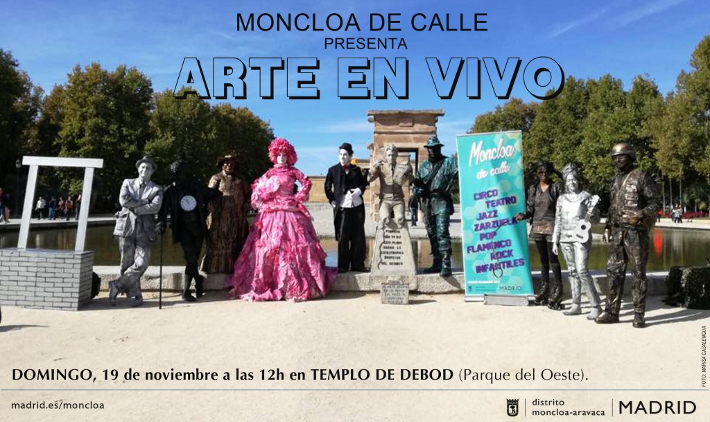 Cartel Encuentro Estatuas Humanas Moncloa de Calle 20171119