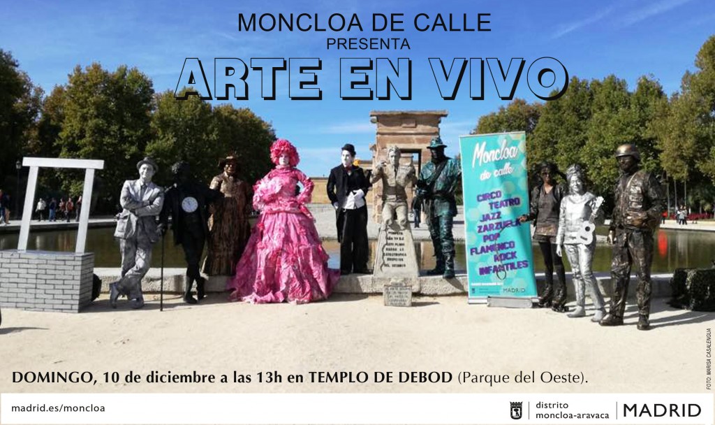 Cartel Encuentro Estatuas Humanas Moncloa de Calle 20171210