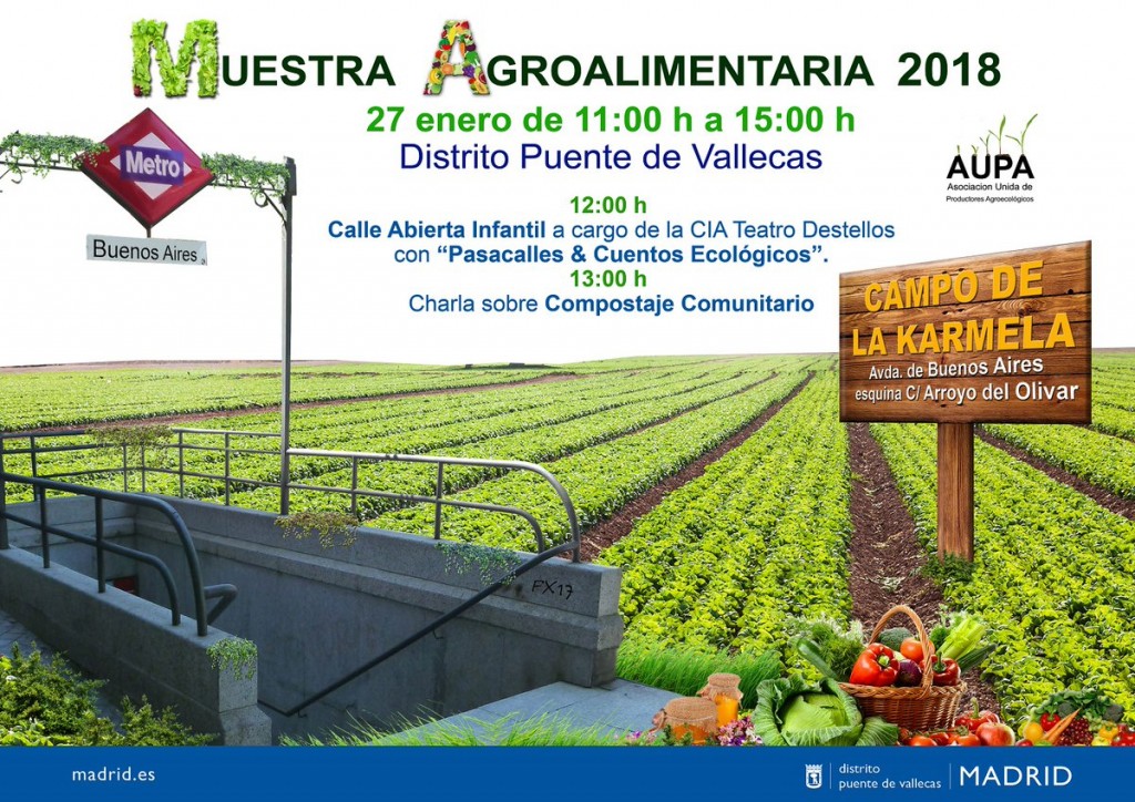 Cartel Feria Agroalimentaria Vallecas 2017
